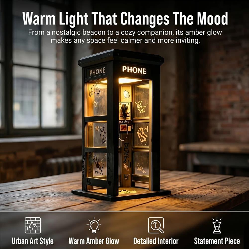 ヴィンテージロンドン電話ボックステーブルランプ レトロ電話ボ - Home Decor Gift のレビューと価格