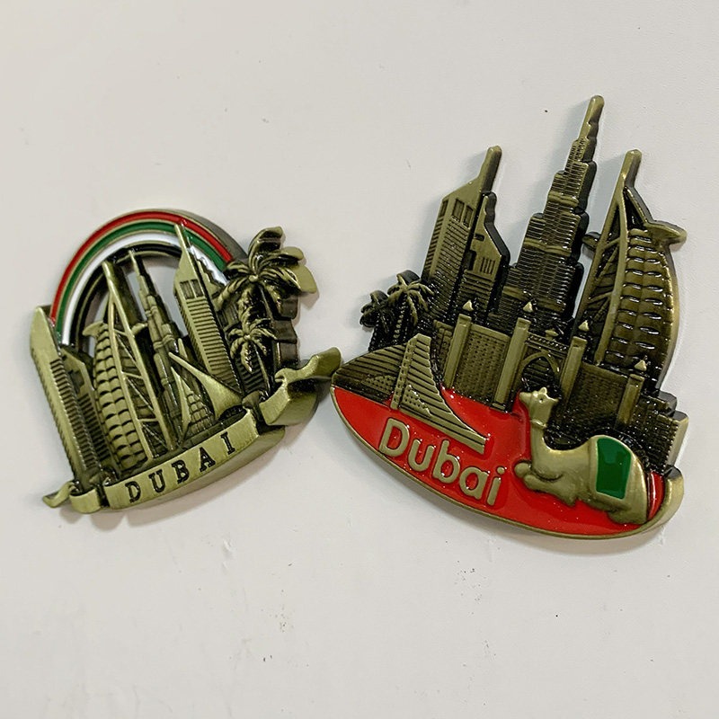 ドバイ 3D 冷蔵庫マグネット飾り金属冷蔵庫マグネットステッ - Home Decor Dubai のレビューと価格