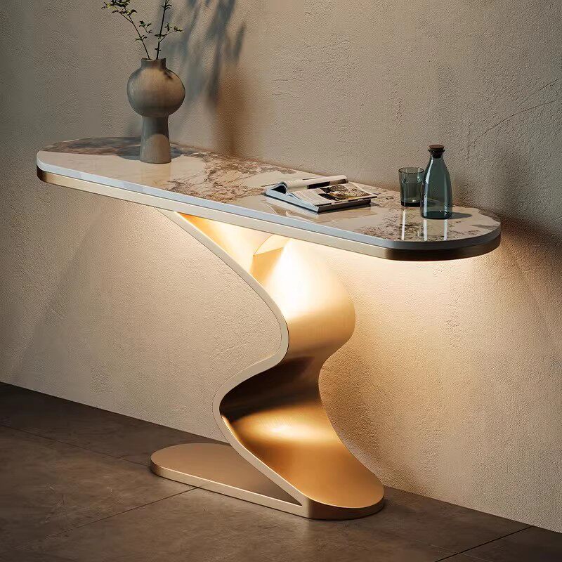 オーバルドバイ高級サイドテーブル装飾メタルかわいいコンソール - Home Decor Dubai のレビューと価格