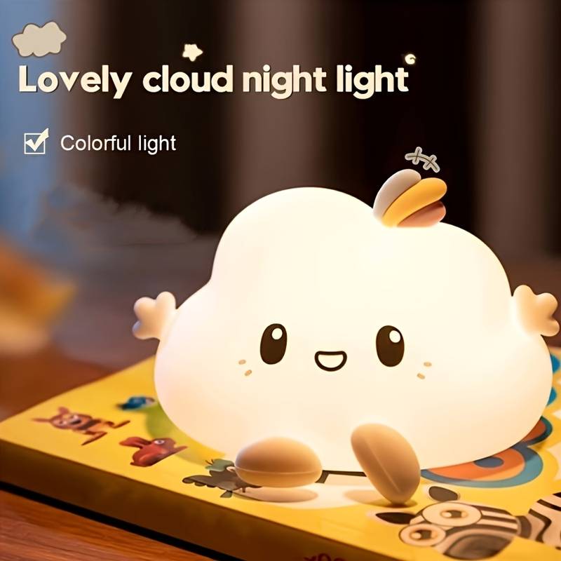 クラウドナイトライト、タッチコントロール調光、充電とタイマー - Home Decor Gift のレビューと価格
