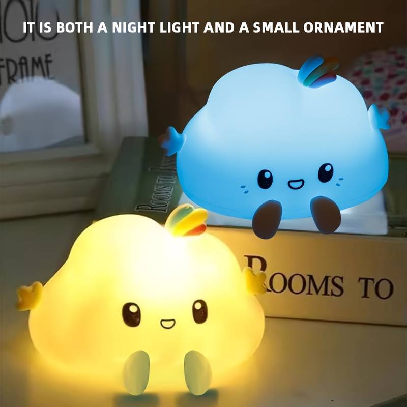 クラウドナイトライト、タッチコントロール調光、充電とタイマー - Home Decor Gift のレビューと価格