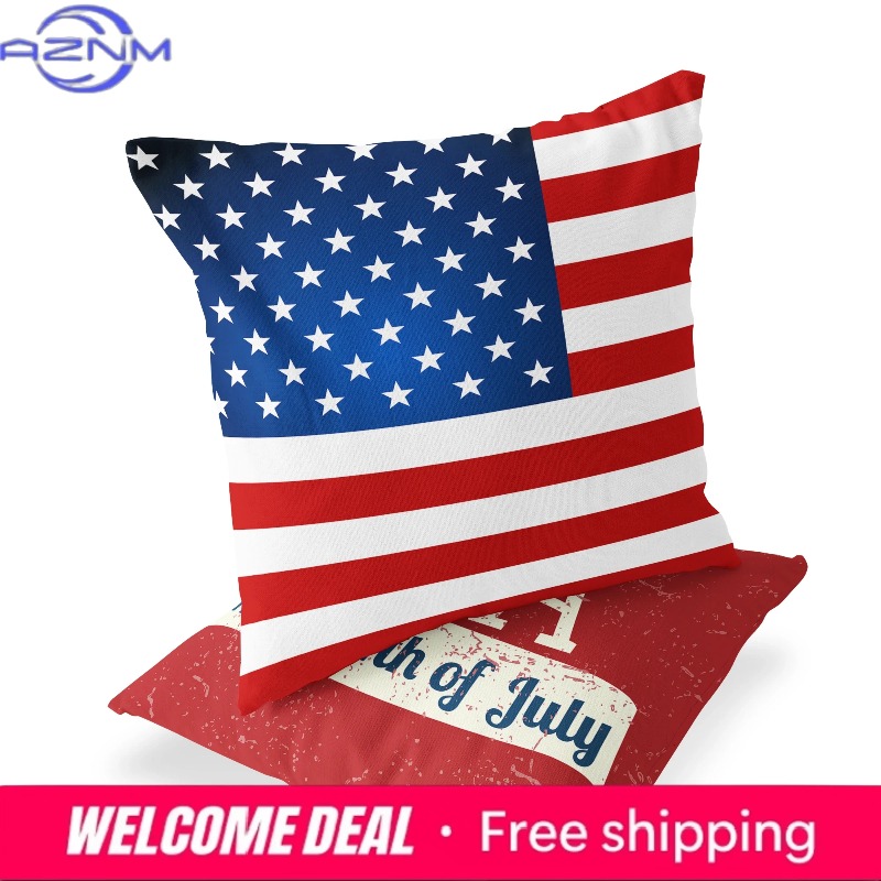 アメリカ独立記念日シリーズ LOVE USA プリントスクエ - Home Decor Kuching のレビューと価格