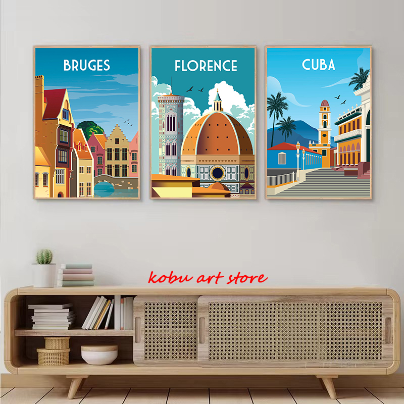 キャンバスの絵,風景のポスター,プリント,壁の芸術,写真,リ - Home Decor Dubai のレビューと価格