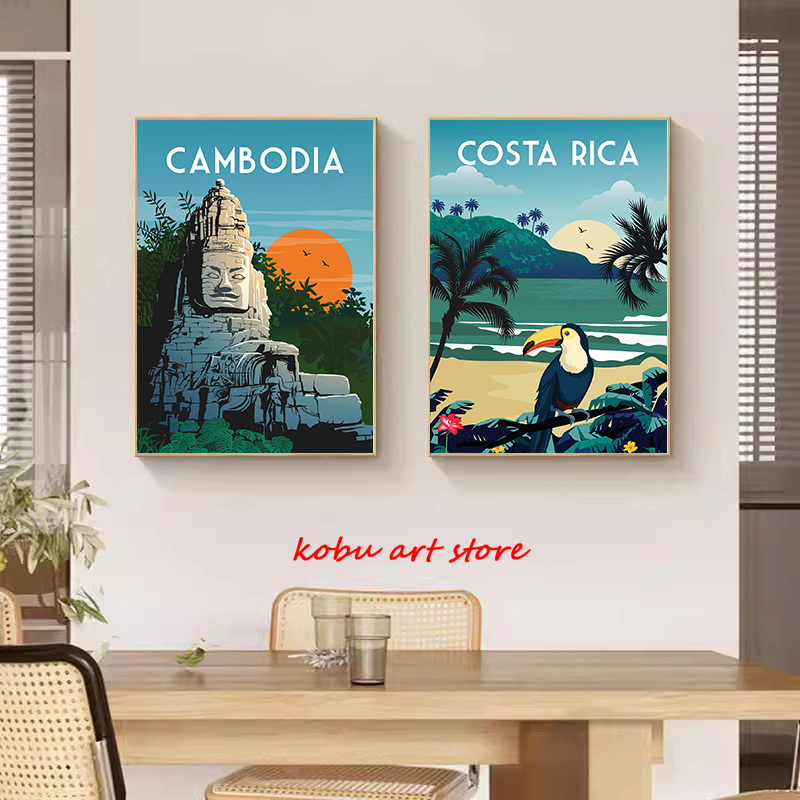 キャンバスの絵,風景のポスター,プリント,壁の芸術,写真,リ - Home Decor Dubai のレビューと価格